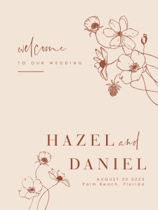 hazel-stat-35-11 | Welcome Sign - 18 x 24": hazel-stat-35-11 | HAZEL |welcome sign