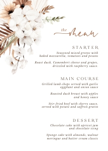 laurel-stat-36-09 | boho menu design preview