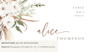 laurel-stat-36-07 | Place cards design preview