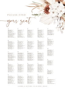 laurel-stat-36-08-b-alpha | seating chat alphabetic A1: laurel-stat-36-08-b-alpha | seating chart alphabetic portrait