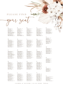 laurel-stat-36-08-b-alpha | seating chat alphabetic A2: laurel-stat-36-08-b-alpha | seating chart alphabetic portrait