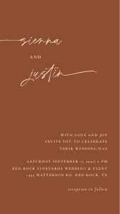 sienna-evite-40-02 | SIENNA Digital Wedding Invitation - D1 design preview