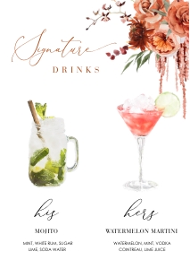 scarlett-stat-39-14 | Signature Drink  A2 - 42.0 x 59.4 cm: scarlett-stat-39-14 | Signature drink sign
