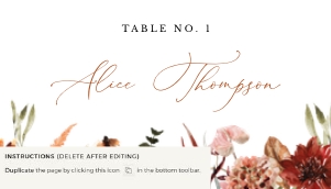 scarlett-stat-39-07 | Place cards 3.5 x 2" flat: scarlett-stat-39-07 | place cards