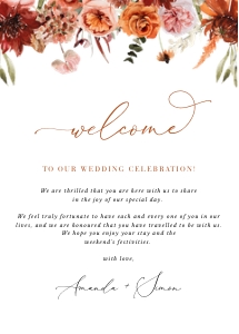 scarlett-stat-39-18 | Welcome letter & Timeline: scarlett-stat-39-18 | Welcome Letter and Itinerary Card