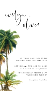 palma-evite-10-19 | digital palm tree wedding invitation design preview