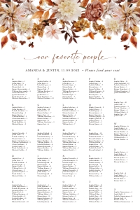 marigold-stat-38-08-b-alpha | seating chart alphabetic 24 x 36": marigold-stat-38-08-b-alpha | seating chart alphabetical