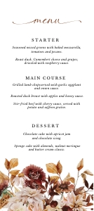 marigold-stat-38-09 | menu 4x9": marigold-stat-38-09 | wedding menu
