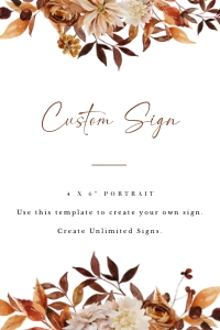marigold-stat-38-05 | custom sign 4x6": marigold-stat-38-05 | custom sign