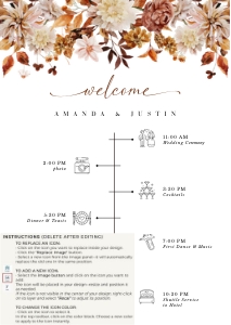 marigold-stat-38-10 | wedding day timeline A2: marigold-stat-38-10 | wedding day timeline sign