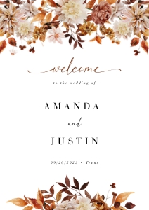 marigold-stat-38-11 | welcome sign A1: marigold-stat-38-11 | wedding welcome sign