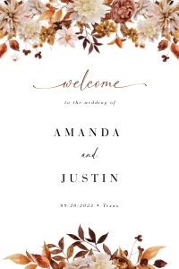 marigold-stat-38-11 | welcome sign 24x36": marigold-stat-38-11 | wedding welcome sign
