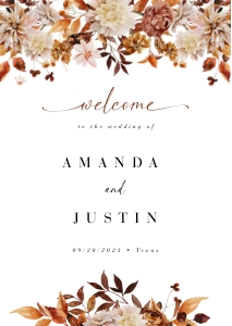 marigold-stat-38-11 | welcome sign A2: marigold-stat-38-11 | wedding welcome sign