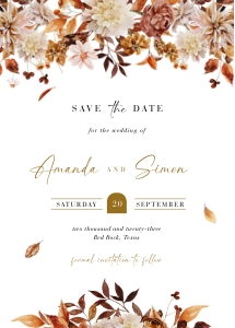 marigold-stat-38-20 | Save the Date template D3 design preview