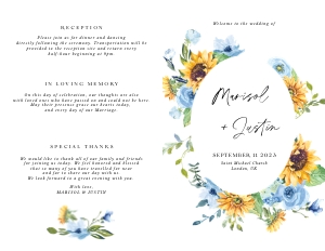 ivy-stat-41-19 | Wedding program 5.5 x 8.5": ivy-large-bundle-41-01 | large bundle
