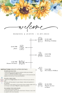 ivy-stat-41-27 | Wedding Day Timeline 24 x 36": ivy-stat-41-27 | wedding timeline