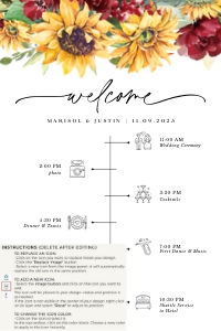 ruby-stat-42-27 | wedding day timeline 24 x 36": ruby-stat-42-27 | timeline