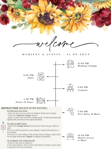 ruby-stat-42-27 | wedding day timeline 18x24": ruby-stat-42-27 | timeline