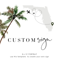 palma-stat-10-62 | Custom Sign 8x10": palma-stat-10-62 | palm tree custom sign