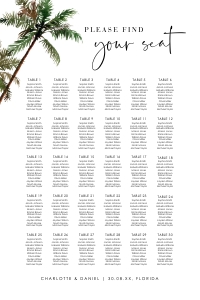 palma-stat-10-66-b | seating chart 24x36": palma-stat-10-66-b | Palm tree Seating chart portrait