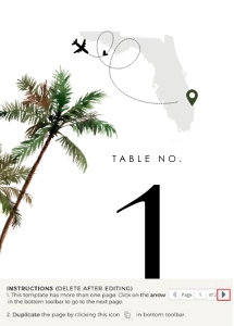 palma-stat-10-61 | table numbers 5x7": palma-stat-10-61 | Palm tree table numbers