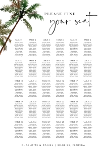 palma-stat-10-66-b | seating chart  A1: palma-stat-10-66-b | Palm tree Seating chart portrait