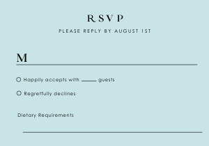 arna-stat-44-16 | Arna RSVP Card D2: arna-stat-44-16-set | Wedding Invitation set D2