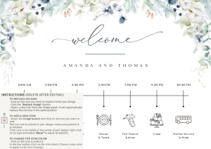 bianca-stat-43-10 | Bianca Wedding Timeline A1: bianca-stat-43-10 | wedding day timeline