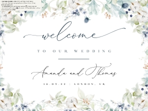 bianca-stat-43-11 | Bianca welcome sign 24x18": bianca-stat-43-11 | welcome sign