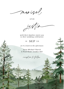 gaia-stat-45-17-set | Wedding Invitation set D3 design preview