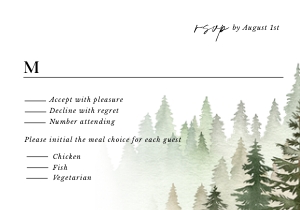 gaia-stat-45-18 | rsvp card 5x3.5": gaia-stat-45-18-set | Wedding Invitation set D4