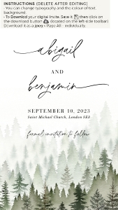 gaia-evite-45-04 | digital save the date D4 design preview