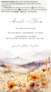 arna-evite-44-07 | digital save the date D6 design preview