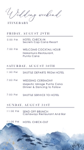 ylenia-evite-02-03 |  digital wedding itinerary design preview