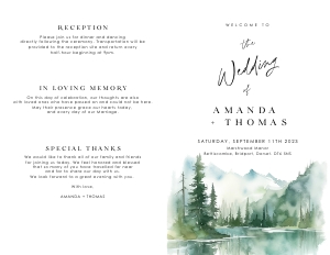 arna-stat-44-03 | wedding program 5.5 x 8.5 in: arna-stat-44-03 | wedding program