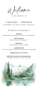 arna-stat-44-03 | wedding program 4x9 in: arna-stat-44-03 | wedding program
