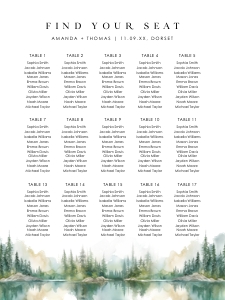 arna-stat-44-08-b | Seating Chart 18 x 24 in: arna-stat-44-08-b |  seating chart landscape