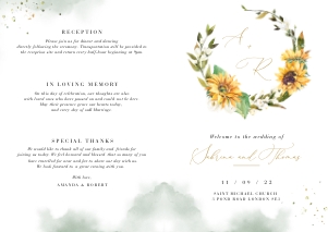 marisol-stat-21-03 | wedding program A4 open: marisol-stat-21-03 | wedding program template