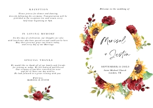 ruby-stat-42-19 | wedding program A4 open: ruby-stat-42-19 | wedding program