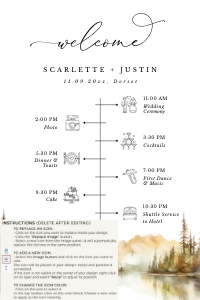 arna-stat-44-44 | wedding day timeline D3 24x36 in: arna-stat-44-44 | wedding day timeline