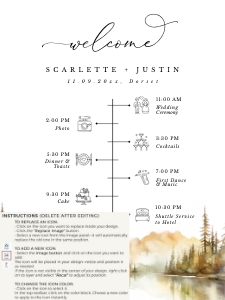 arna-stat-44-44 | wedding day timeline D3 18x24 in: arna-stat-44-44 | wedding day timeline