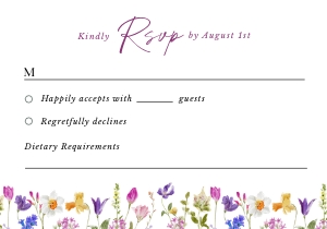 cloe-stat-53-13 | RSVP Card 5x3.5": cloe-stat-53-13-set | Wedding Invitation  Suite - D1