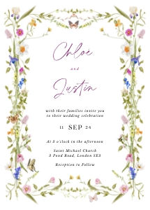 cloe-stat-53-14 | Wedding Invitation Card D1: cloe-stat-53-14-set | Wedding Invitation  Suite - D2