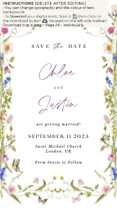 cloe-evite-53-02 |Digital Save the Date - D2 design preview