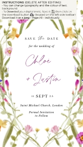 cloe-evite-53-01 | Digital Save the Date - D1 design preview