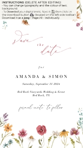 april-evite-52-02 | Digital Save the Date - D2 design preview