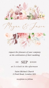fiorella-evite-08-02 | wedding invitation with details: fiorella-evite-08-02 - Electronic wedding invitation
