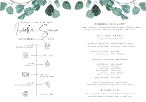 luisa-stat-23-15 | foldable program fan: luisa-stat-23-15 | wedding program fan