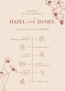hazel-stat-35-15 | single - program fan: hazel-stat-35-15 | wedding program fan