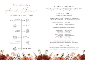 scarlett-stat-39-27 | foldable program fan: scarlett-stat-39-27 | wedding program fan